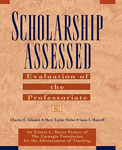 Scholarship Assessed: Evaluation of the Professoriate