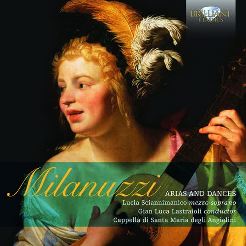 CD cover: portrait of a woman with a lute, "Milanuzzi" text.