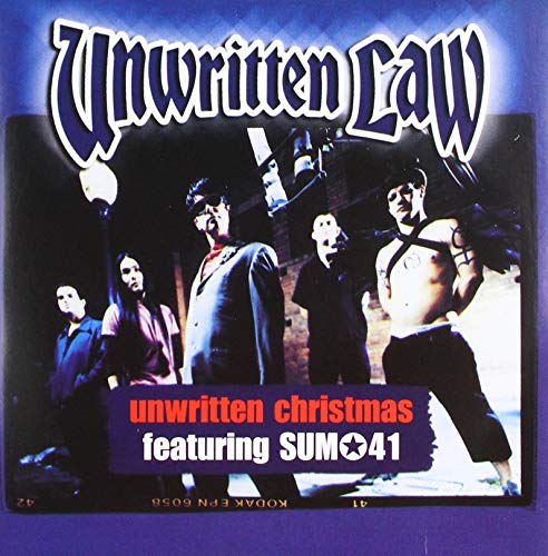 Record cover featuring Unwritten Law and Sum-41, with a snowy street scene.