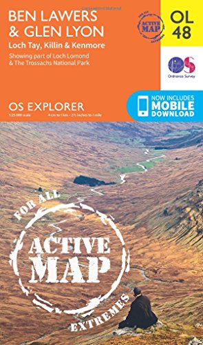 OS Explorer ACTIVE OL48 Ben Lawers & Glen Lyon (OS Explorer Map)