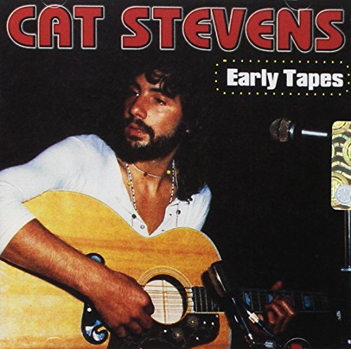 Cat Stevens portrait with guitar on the album cover “Early Tapes.”