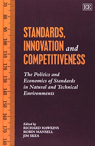 Book cover titled Standards, Innovation and Competitiveness with a ruler graphic on the left.