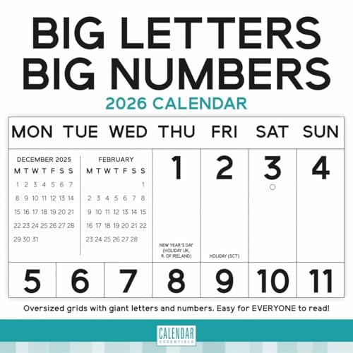 Essential Big Letters Big Numbers Square