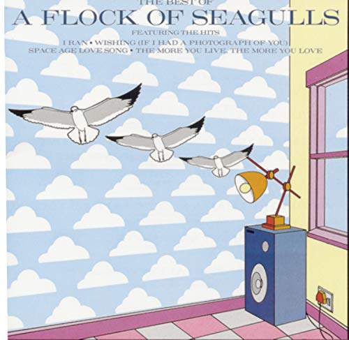 CD cover for “A Flock Of Seagulls” with seagulls and a lamp.
