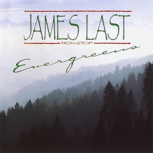 CD cover for James Last’s “Non-Stop Evergreens” with forest backdrop.