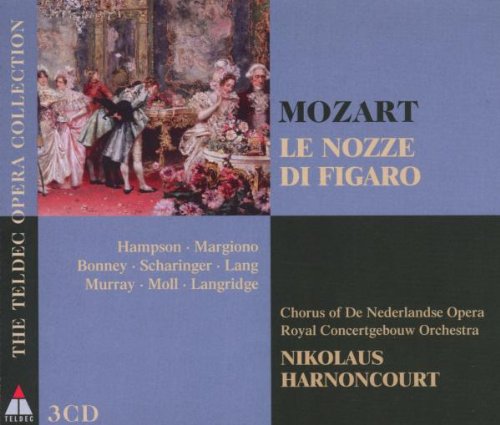 CD cover for Mozart’s *Le Nozze di Figaro* opera, featuring period costumes.