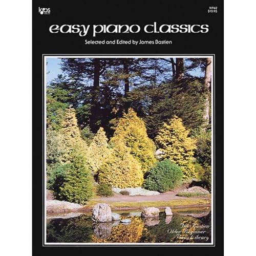 Sheet music cover with a landscape photograph of trees and a pond.