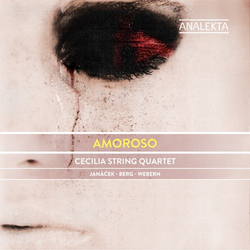 CD cover: close-up of an eye with red streaks, text "Amoroso".