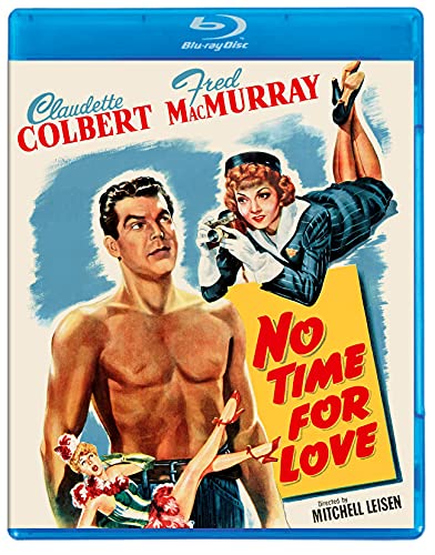 No Time For Love" Blu-ray cover with Claudette Colbert and Fred MacMurray.