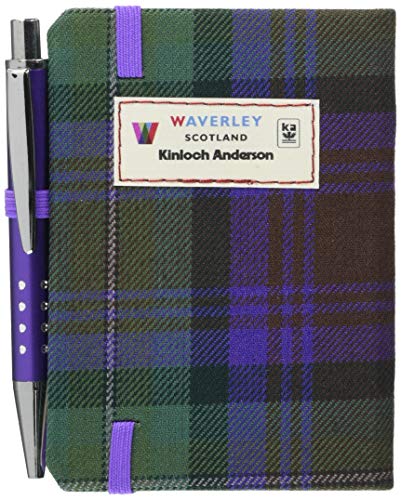 The Skye Boat Song Tartan Notebook (mini with pen) (Waverley Scotland Tartan Cloth Commonplace Notebook)