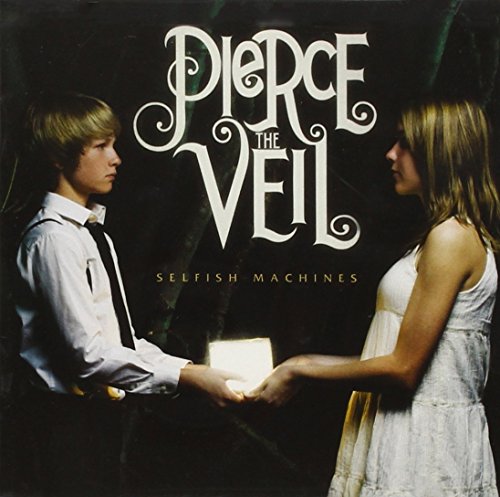 CD cover for Pierce The Veil’s “Selfish Machines” featuring two young people.