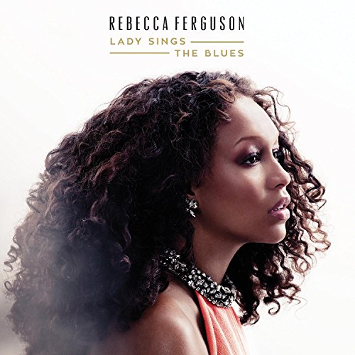 Rebecca Ferguson album cover, portrait of a woman with curly hair.