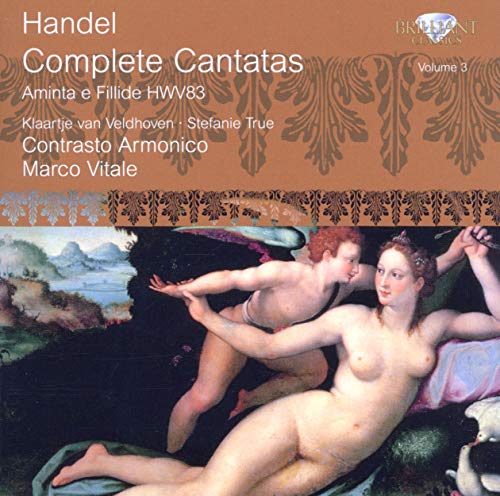CD cover for Handel's Complete Cantatas Vol. 3, featuring classical artwork.