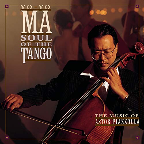 Yo-Yo Ma playing cello, album cover for "Soul of the Tango.