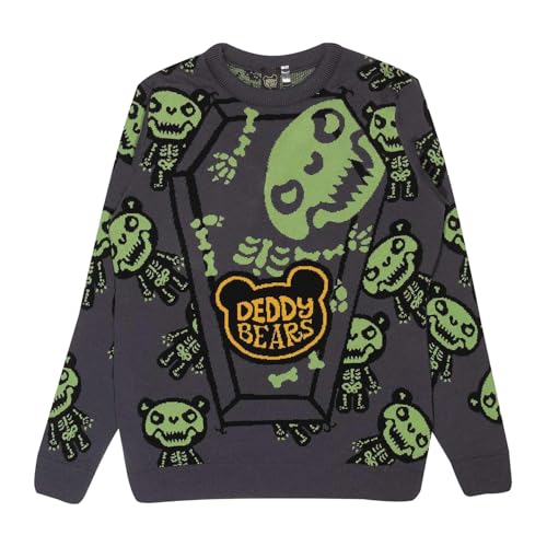 Deddy Bears - Bones (Unisex Knitted Cardigan) Ex Large