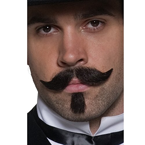 Smiffy's Western Auth Gambler Moustache and Chin Hair