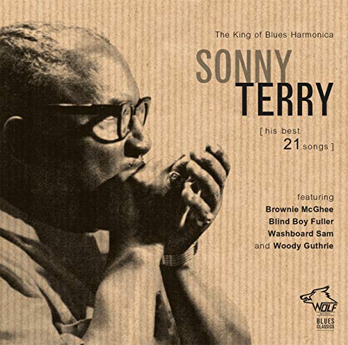 Sonny Terry CD cover featuring a portrait of the blues harmonica player.