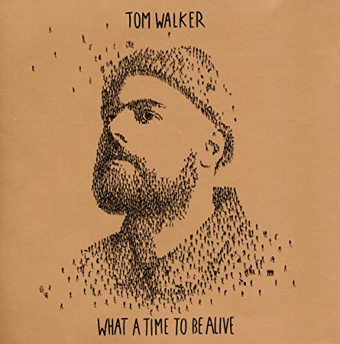 Tom Walker album cover: portrait of a man composed of tiny figures.
