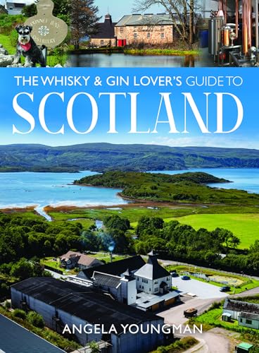 Book cover featuring a Scottish distillery landscape, blue sky, and title text.