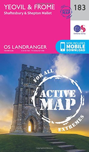 Landranger Active (183) Yeovil & Frome (OS Landranger Active Map)