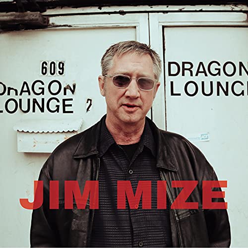 Jim Mize album cover featuring a portrait of a man in a leather jacket.