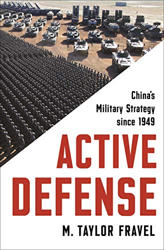 Book cover showing rows of soldiers and military vehicles with the title Active Defense.