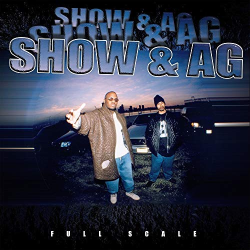 Album cover for Showbiz & A.G.'s "Full Scale" featuring two men outdoors.