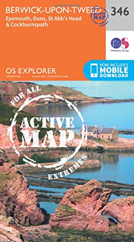 OS Explorer Map Active (346) Berwick-upon-Tweed (OS Explorer Active Map)