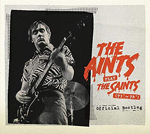 Vinyl album cover featuring a guitarist and band name "The Aints!".