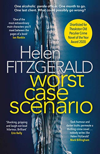 Book cover: "Worst Case Scenario" by Helen Fitzgerald, featuring blurred figures.