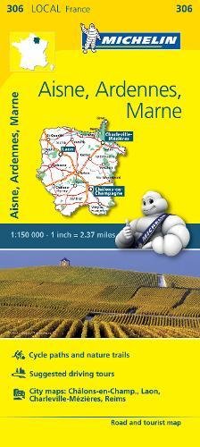 Aisne, Ardennes, Marne - Michelin Local Map 306: Map (Michelin Local Maps, 306)