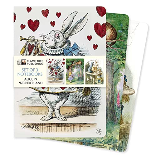 Alice in Wonderland Set of 3 Standard Notebooks (Standard Notebook Collection)