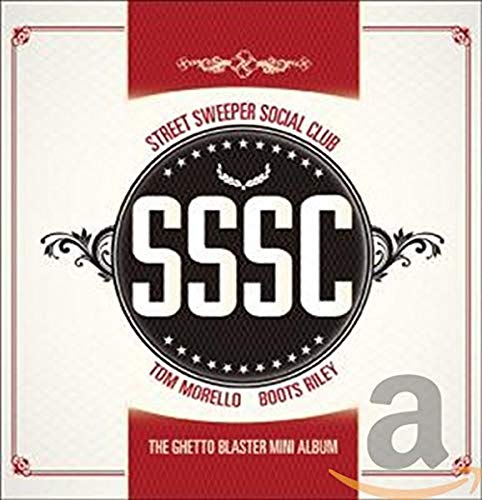 CD album cover for Street Sweeper Social Club, featuring bold black and white graphics.