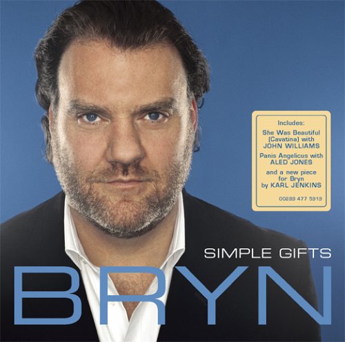 CD cover featuring portrait of Bryn Terfel and album title "Simple Gifts".