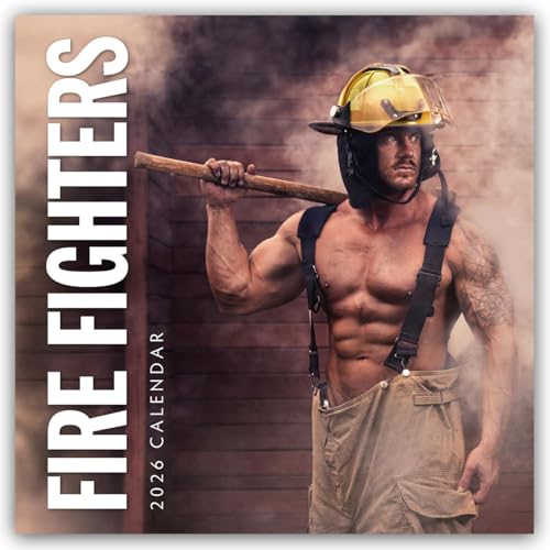 Fire Fighters 2026 Square Wall Calendar