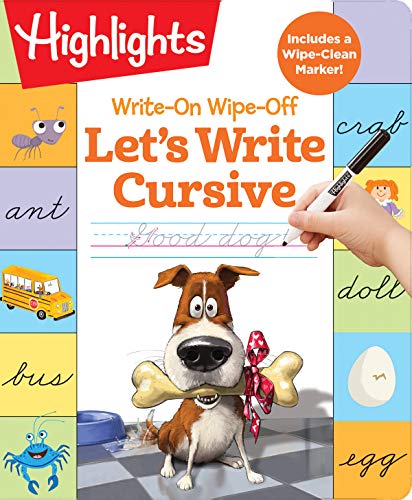 Write-On Wipe-Off: Let's Write Cursive (Highlights Write-On Wipe-Off Fun to Learn Activity Books)