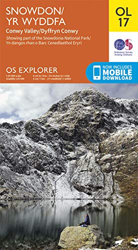 Snowdon / Yr Wyddfa Map | Conwy Valley / Dyffryn Conwy | Ordnance Survey | OS Explorer Map OL 17 | Wales | Walks | Hiking | Maps | Adventure