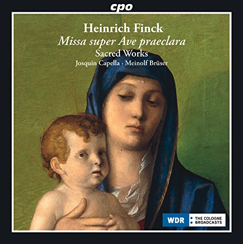 CD cover: Renaissance painting of Mary and baby Jesus in green.