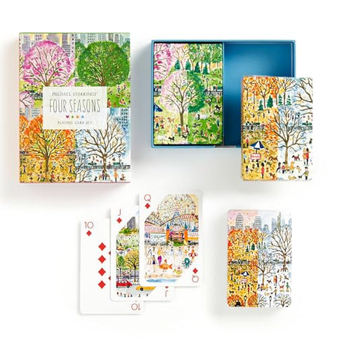 Galison Michael Storrings Four Seasons Playing Card Set