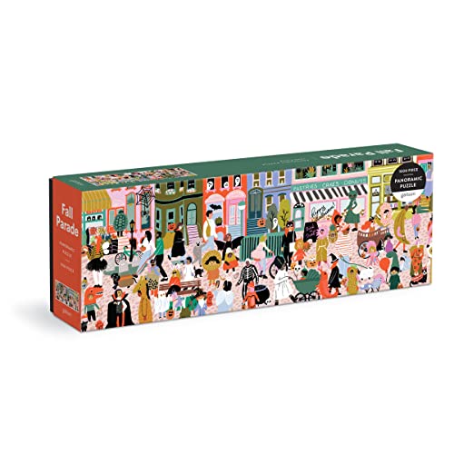 Galison 9780735371972 Fall Parade Aliens Jigsaw Puzzle, Multicoloured, 1000 Pieces