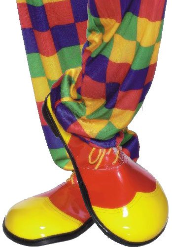 Smiffys Clown Shoes - Red/Yellow