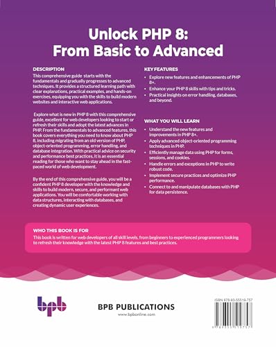 Unlock PHP 8: From Basic to Advanced : The next-level PHP 8 guide for dynamic web development