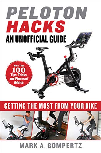 Book cover featuring a Peloton bike and smaller images of people exercising.