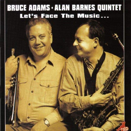 CD cover featuring Bruce Adams and Alan Barnes with their instruments.