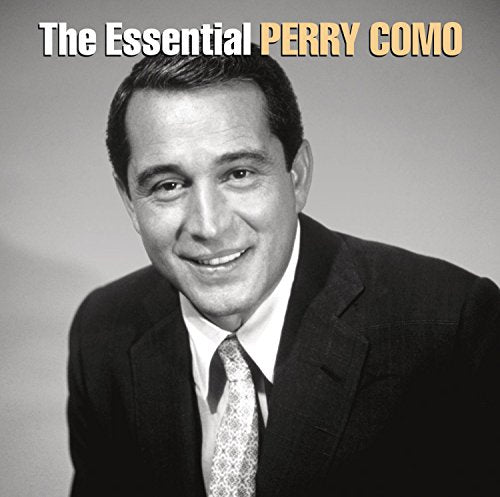 Black and white portrait of Perry Como, album cover for "The Essential.
