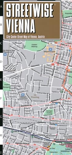 Streetwise Vienna Map - Laminated City Center Street Map of Vienna, Austria