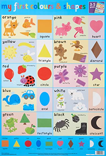 WALL CHART - MY FIRST COLOURS & SHAPES (76cm x 53cm)
