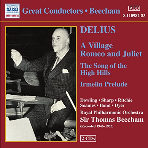 CD cover featuring a black and white portrait of conductor Sir Thomas Beecham.