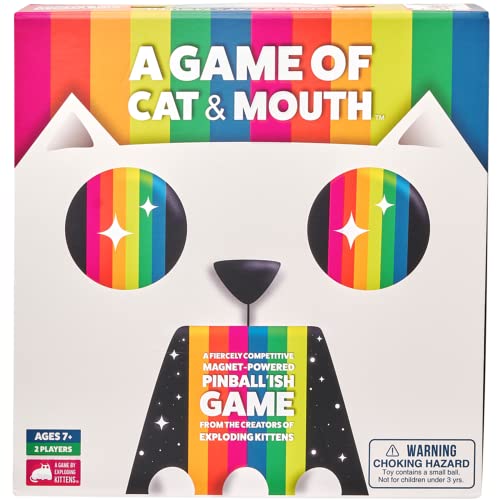 Exploding Kittens A Game of Cat and Mouth by Exploding Kittens - Card Games for Adults Teens & Kids - Fun Family Games, 10.5 x 3.23 x 10.5 inches