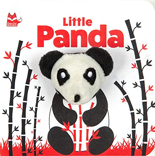Little Panda (Happy Fox Books) Finger Puppet Board Book with High-Contrast Art in Black, White, and Red Designed Specifically for Babies; Soft Plush ... Corners (Happy Fox Finger Puppet Books)